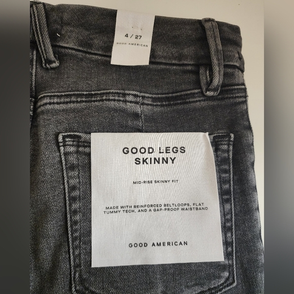 GOOD AMERICAN GOOD LEGS SKINNY JEANS - Picture 7 of 8